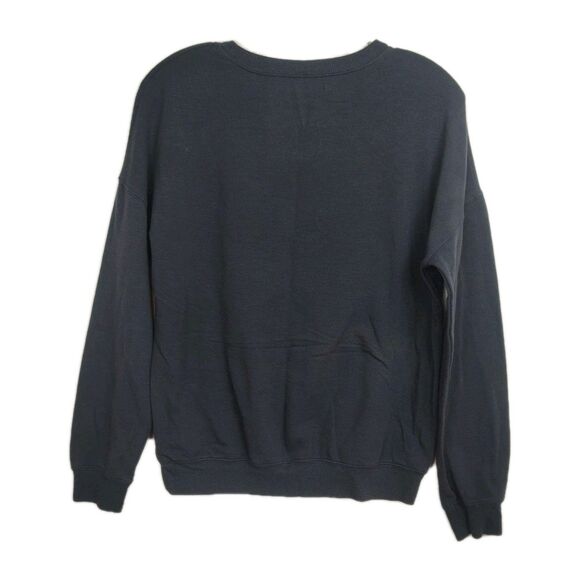 VTG Looney Tunes Sweatshirt Women's XS Blue Crew Neck Print "That's All Folks!" - Picture 2 of 9